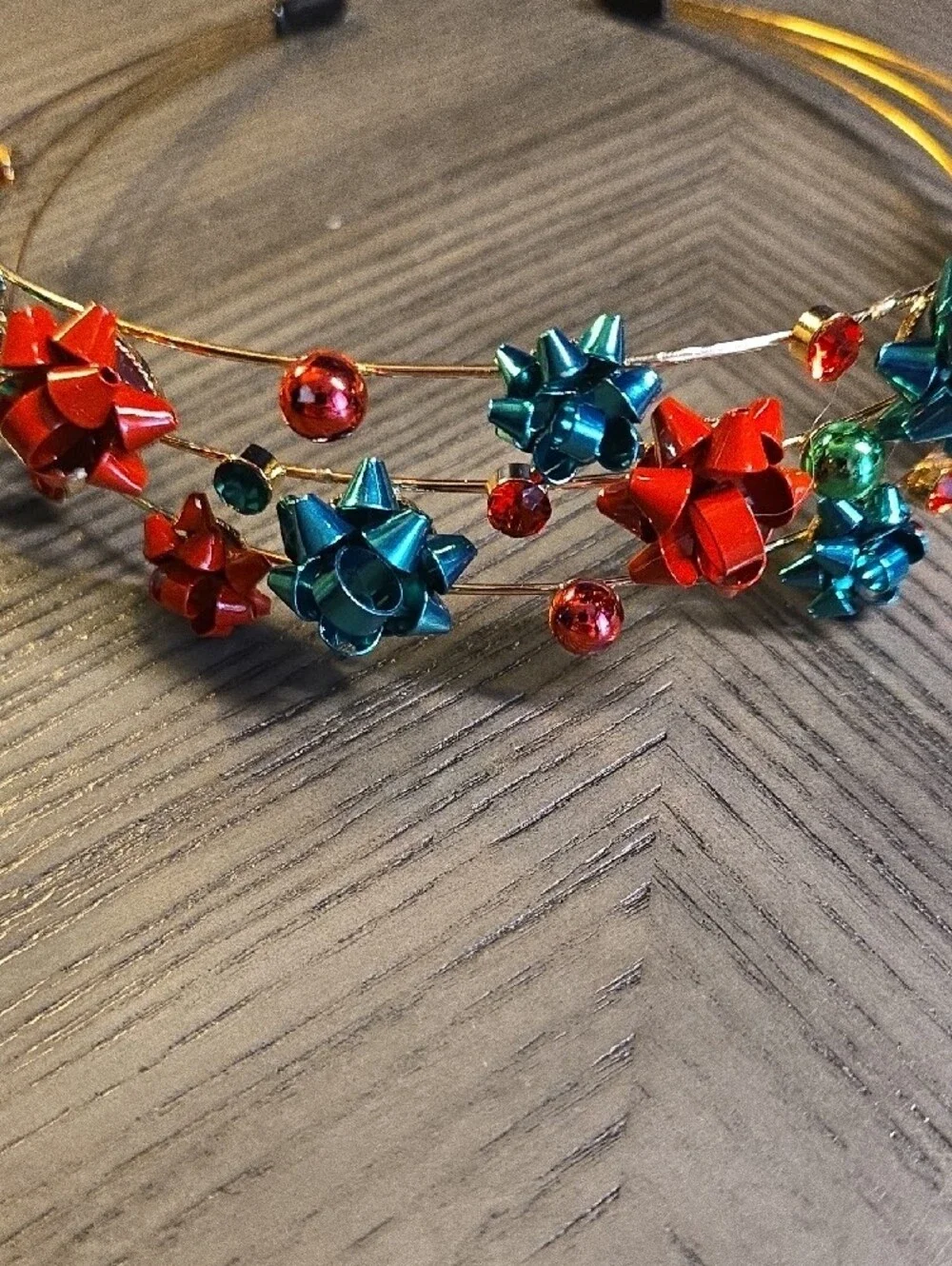 Festive Red & Blue Decorative Headband - Girl's Woman'sAccessory